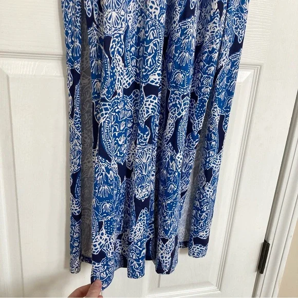 Lilly Pulitzer Blue and White Maxi Dress - Picture 6 of 13